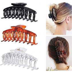 Medium Hair Claw Clips Bulk Banana Rectangle Claw Clips Thin Hair Clamps Hair Accessories